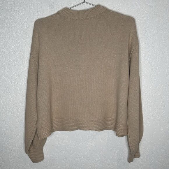 NWT LNA CLOTHING Baylee Henley Sweater Tan XS - Picture 6 of 13